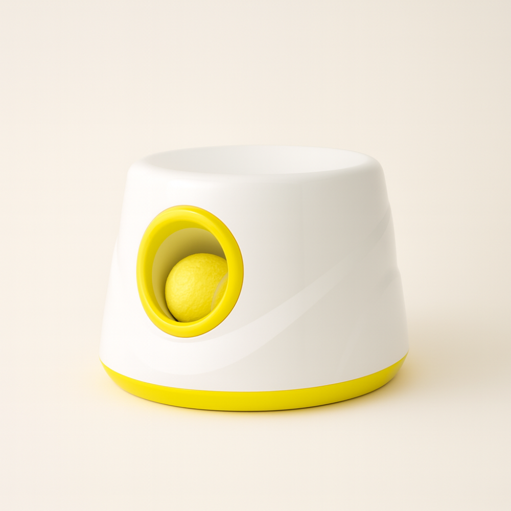 Lanceur de Balles Automatique pour Chiens – 3 Distances Réglables avec 5 Balles Incluses